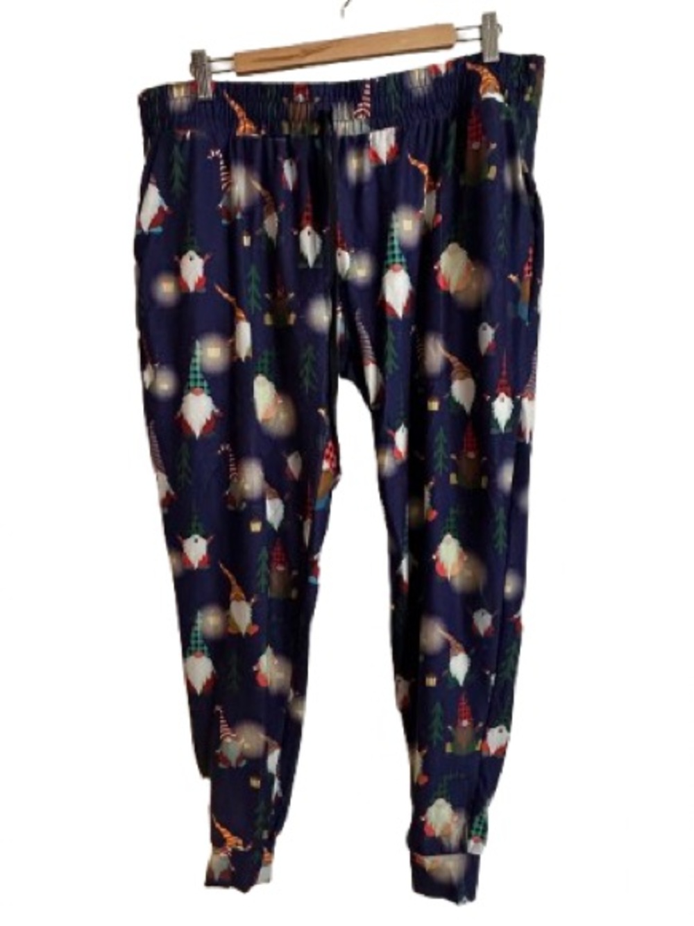 Navy Holiday Gnome Print Lounge Pants